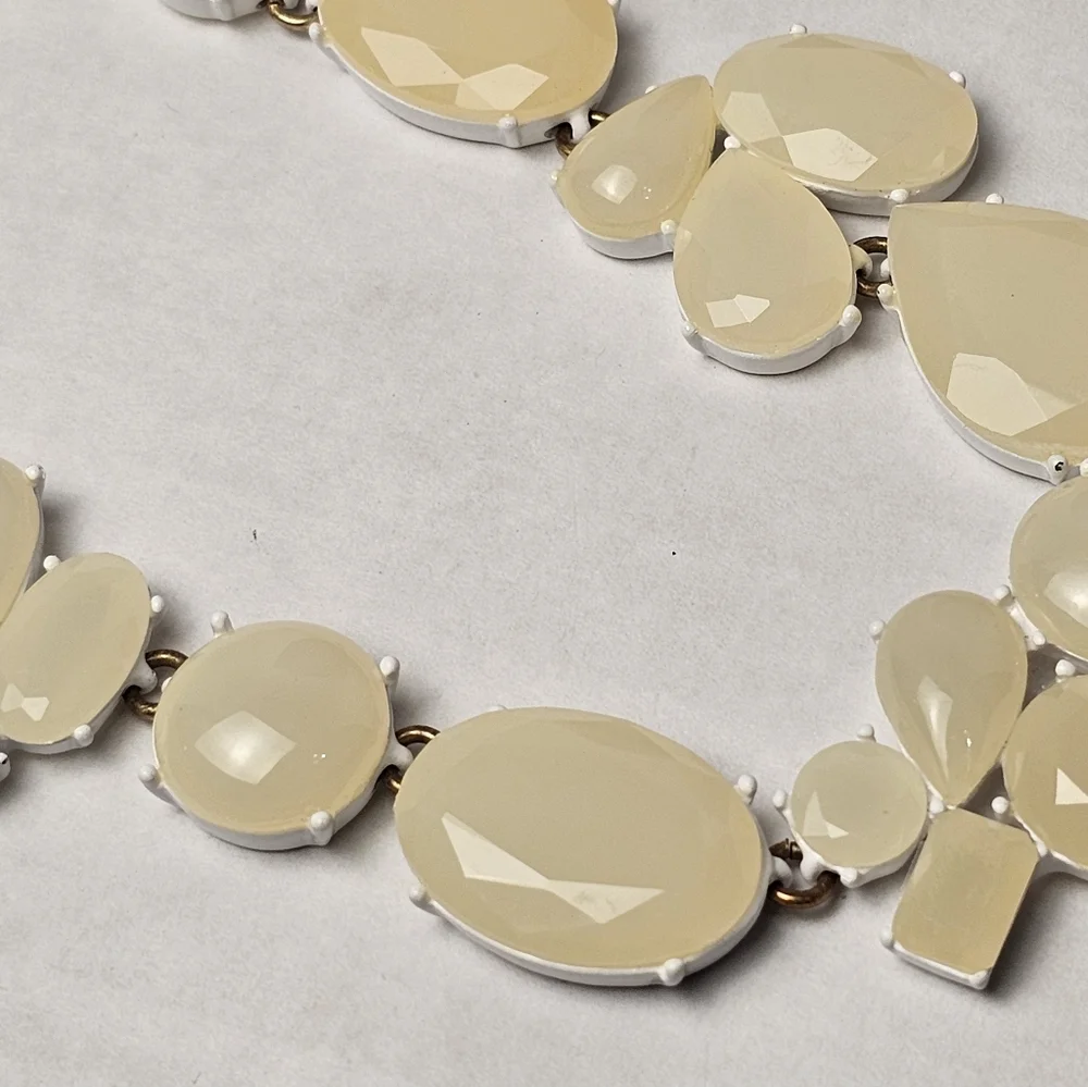 [J. CREW] Candy Gem Collection Opaque Cream◇Off White Translucent Stones